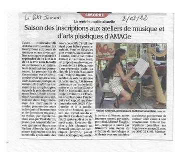 Petit journal 2 sept 22